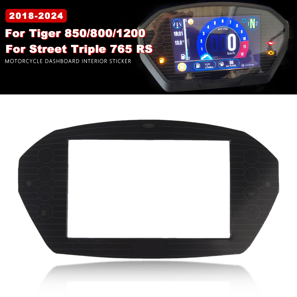 Trail Tech Vapor Accessories - Adesivo preto do painel da motocicleta,
