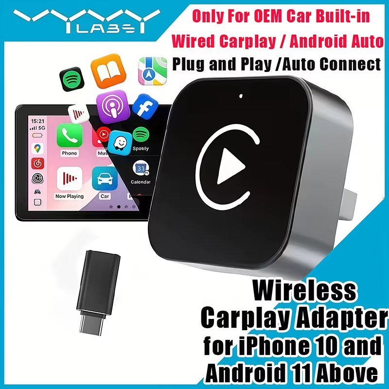Tech Accessories Phone - Adaptador CarPlay Sem Fio 2 em