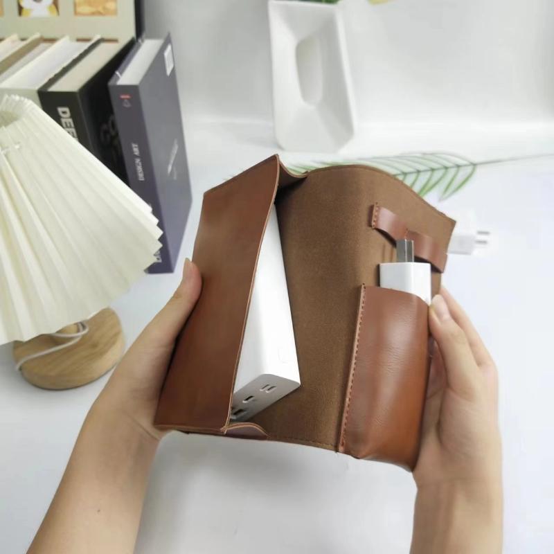 Tech Accessories For Travel - 1pc couro do plutônio multi-compartimento organizador