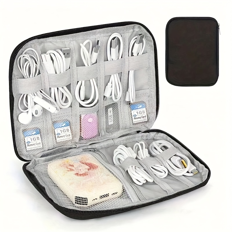 Tech Accessories For Travel - Organizador de Cabos de Viagem 1PC,