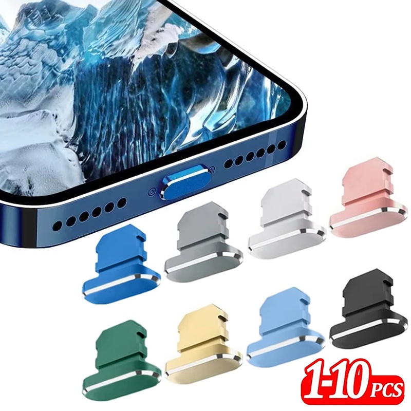Tech Accessories Phone - 2-10 peças Protetor de Poeira Metálico