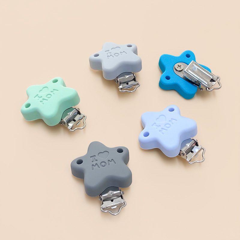 Unique Tech Accessories - 10 pçs silicone chupeta clipes de