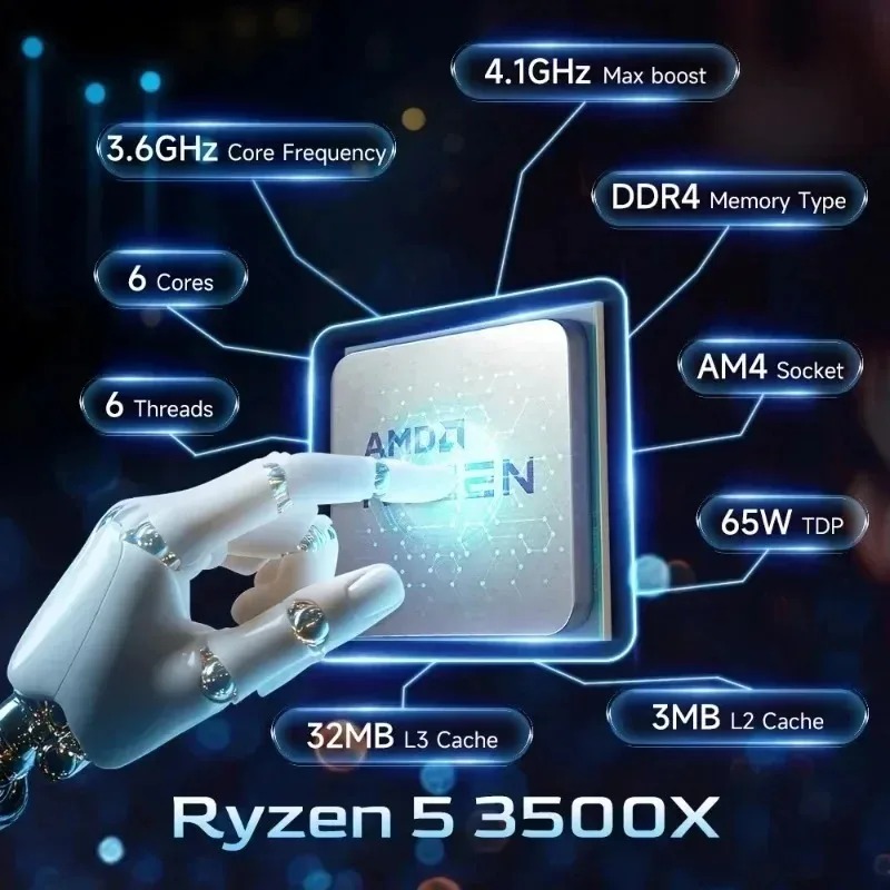 AMD R5 3500X CPU Original Nova - Amd Cpu Ryzen 5 avaliação e preço