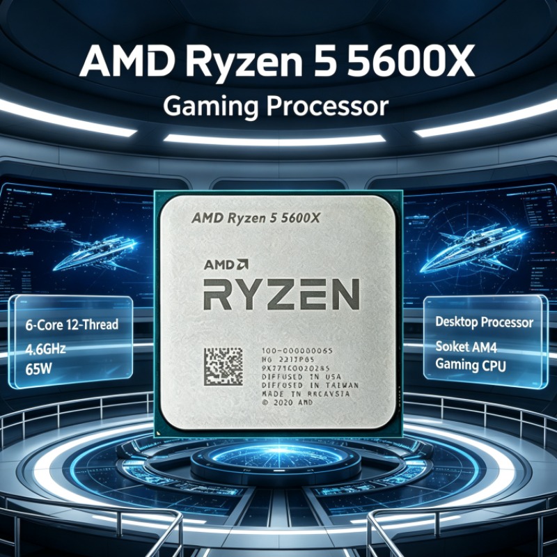 AMD R7... Ryzen 5 5600X CPU pa - Amd Cpu Ryzen 5 avaliação e preço